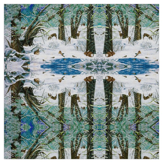 Sie sagten, es würde nicht schneien stoff (Muster)