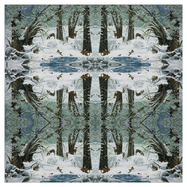 Sie sagten, es würde nicht schneien stoff (Muster)