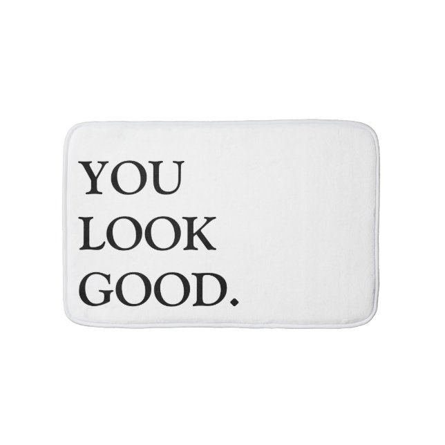 Sie schauen gute Badematte (Vorderseite)