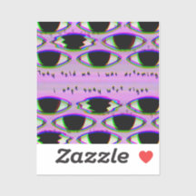 Sie schauen zu - geflochtene Dreamcore-Aufkleber