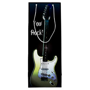 Sie schaukeln! , E-Gitarren-Wein-Geschenk-Tasche Geschenktüte Für Weinflaschen