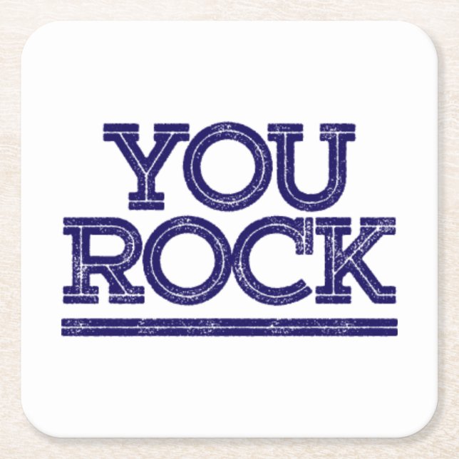 Sie schaukeln rechteckiger pappuntersetzer (Vorderseite)