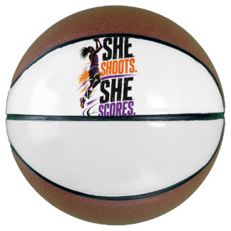 Sie schießt, sie punktet - Design für Damenbasketb Basketball