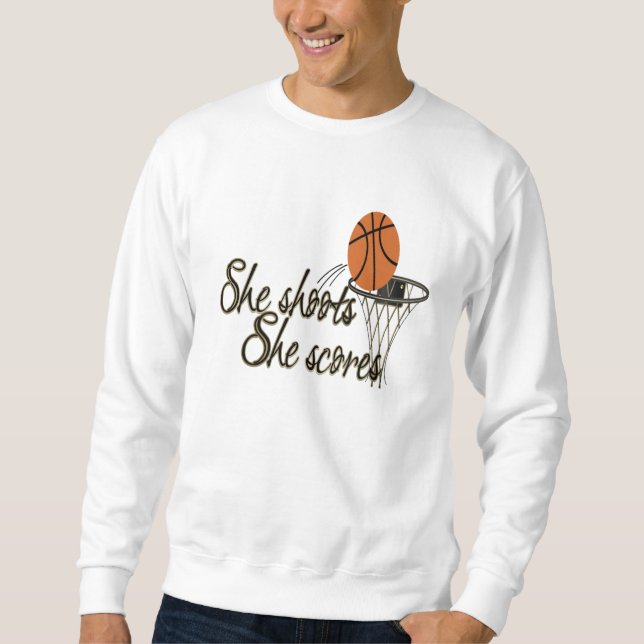 Sie schießt… sie zählt sweatshirt (Vorderseite)