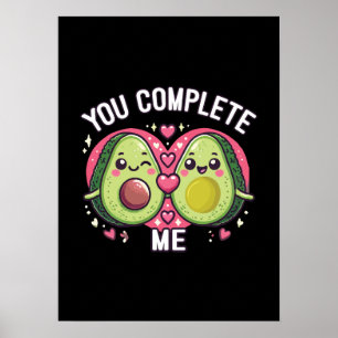 Sie schließen mich ab - Niedlicher Avocado Couple Poster