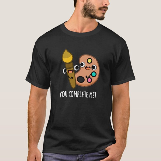 Sie schließen mich Funny Artist Puff Dark BG T-Shirt (Vorderseite)