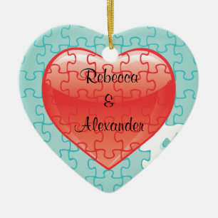 Sie schließen mich Puzzlespiel Gastgeschenke Keramikornament