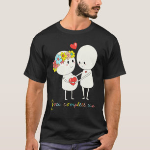 Sie schließen uns Schwangerschaft Liebe glückliche T-Shirt