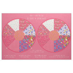 Sie schneiden und nähen einen quiltigen runden Kis Stoff