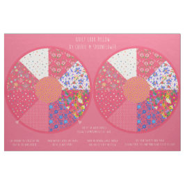 Sie schneiden und nähen gepolstertes Rundkissenkit Stoff