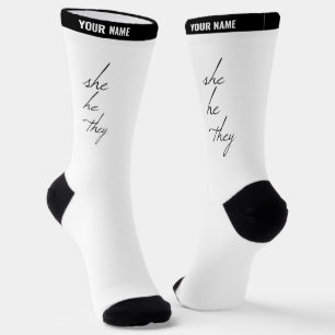 sie schrieben Schriftart Socken