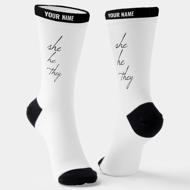 sie schrieben Schriftart Socken (Gewinkelt)
