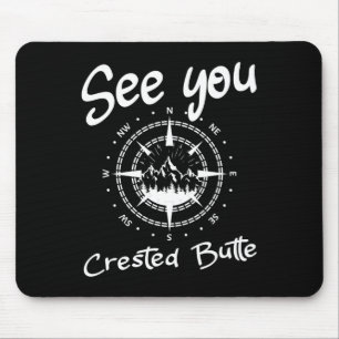 Sie sehen in Crested Butte Usa Vacation Ski Comp Mousepad