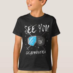 Sie sehen in Graubünden Schweiz Urlaub Ski Gog T-Shirt