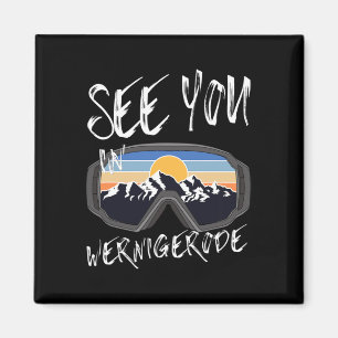 Sie sehen in Wernigerode Deutschland Urlaub Ski Go Magnet