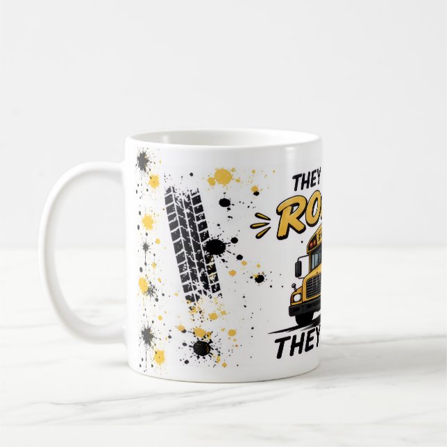 Sie sehen mich lustig rollenden Busfahrer Kaffeeta Kaffeetasse (Links)