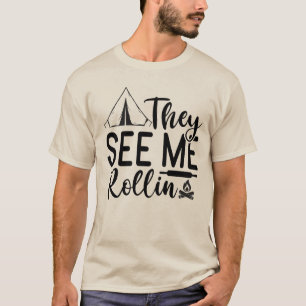 Sie sehen mich mit lustigem Auto-Meme-T-Shirt roll T-Shirt