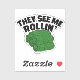 Sie sehen mich Rollin Arab Mediterranean Food Aufkleber