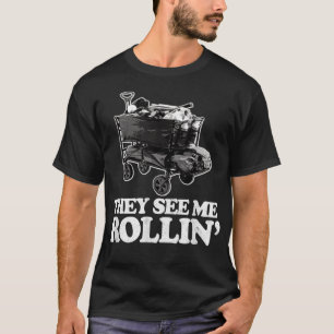 Sie sehen mich Rollin, den lustigen Ballpark Wagon T-Shirt