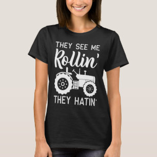 Sie sehen mich Rollin sie haben elektrischen Trakt T-Shirt
