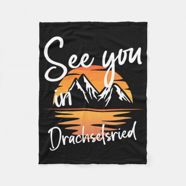 Sie sehen sich in Drachselsried, Deutschland Ferie Fleecedecke (Vorderseite)