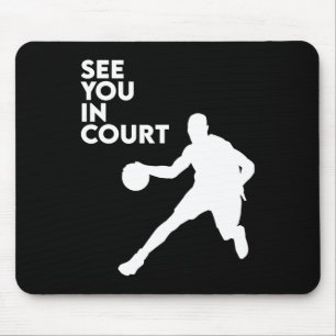 Sie sehen sich vor Gericht Essen Schlaf Sketll Spi Mousepad