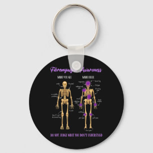 Sie sehen, was ich fühle Skeletton Fibromyalgie Aw Schlüsselanhänger