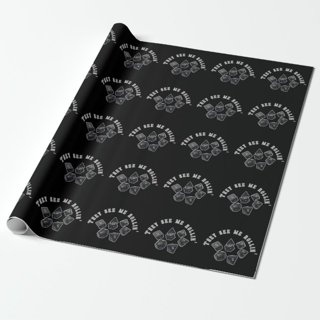 Sie sehen, wie ich mich melde" geschenkpapier (Ungerollt)