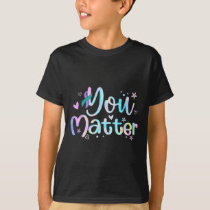 Sie Selbstmordpräventionsbewusstsein Türkis Lila B T-Shirt