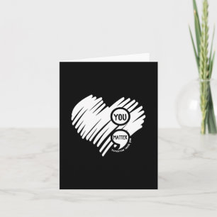 Sie Semicolon Herz Mental Health Awareness Karte