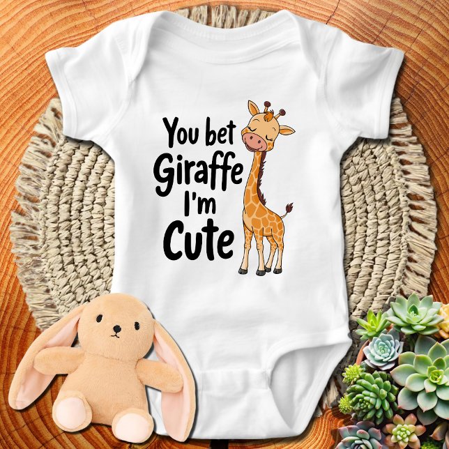 Sie setzen Giraffe, ich bin Niedlich Baby Strampler (Von Creator hochgeladen)