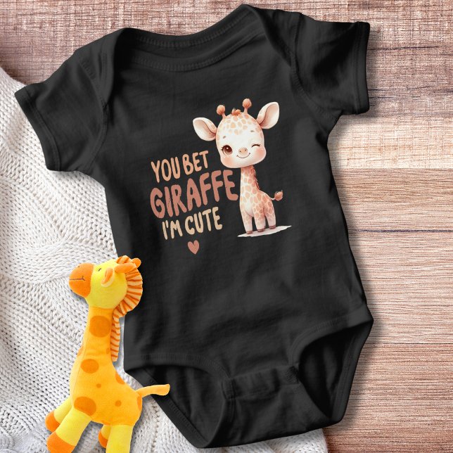 Sie setzen Giraffe, ich bin Niedlich Baby Strampler (Von Creator hochgeladen)