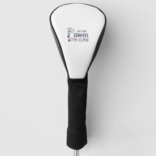 Sie setzen Giraffe, ich bin Niedlich Golf Headcover (Vorderseite)