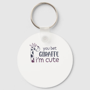 Sie setzen Giraffe, ich bin Niedlich Schlüsselanhänger