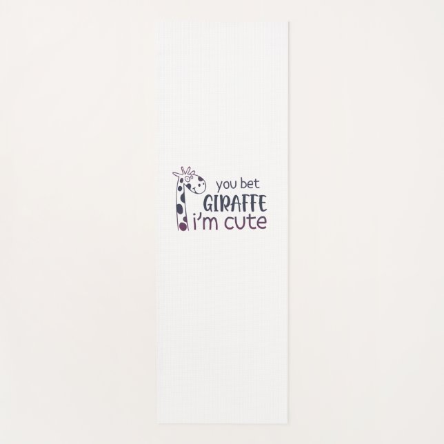 Sie setzen Giraffe, ich bin Niedlich Yogamatte (Vorderseite)