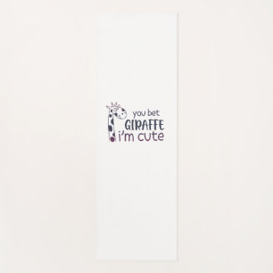 Sie setzen Giraffe, ich bin Niedlich Yogamatte