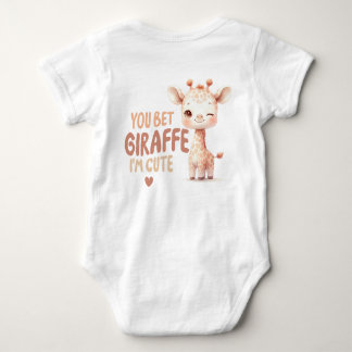 Sie setzen Giraffe, ich bin Niedlicher Baby-T - Sh Baby Strampler