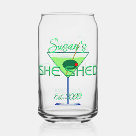 Sie Shed Pub Beer Can Brille Trinkbehälter Dosenglas