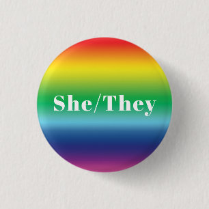 Sie, sie bevorzugten Pronouns Lgbtq Lgbt Pride Button