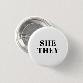Sie, sie bevorzugten Pronouns Lgbtq Lgbt Pride Button