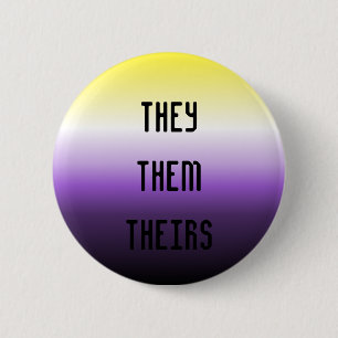 Sie/sie/ihr Pronomen-Knopf Button