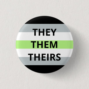 Sie/sie/ihr Pronomina Agender Abzeichen Button