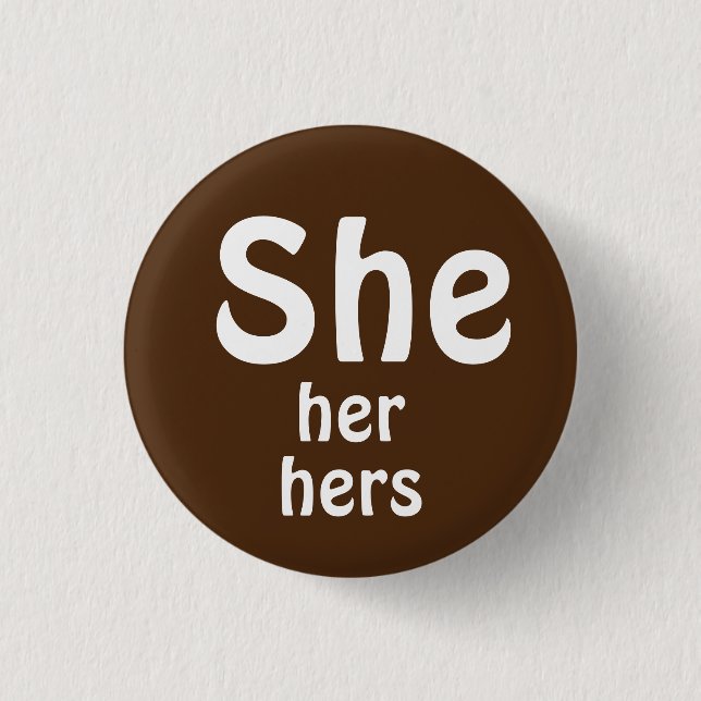Sie, sie, ihr Pronouns-Knopf Button (Vorderseite)