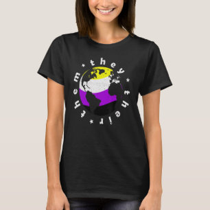 Sie sie ihre nicht binären Pronouns Lgbtq T-Shirt