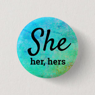 Sie, sie, ihre Pronomen Button