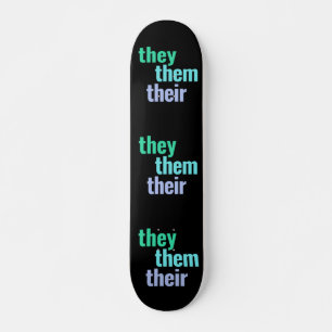 Sie/sie/ihre Pronos Skateboard Deck