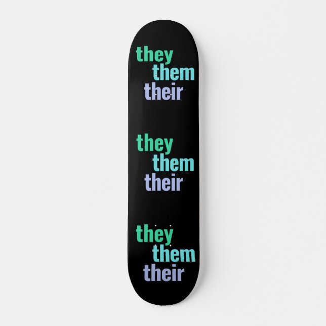 Sie/sie/ihre Pronos Skateboard Deck (Vorne)