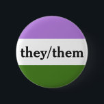 Sie/sie Knöpfe Button<br><div class="desc">Dieser Knopf ist eine stilvolle Weise,  Ihre Pronomina zu bestätigen und misgendered,  zu erhalten zu vermeiden.</div>