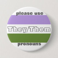Sie/sie Pronomen-Knopf-Button