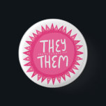 Sie/sie Pronomen Pink Sun Pride handschrift Button<br><div class="desc">Dekorieren Sie Ihr Outfit mit diesem coolen Kunstknopf. Macht ein großartiges Geschenk! Sie können ihn anpassen und auch Text hinzufügen. Karo in meinem Shop für viel mehr Farben und Muster! Lass mir Bescheid,  wenn du auch etwas Gewohntes willst.</div>